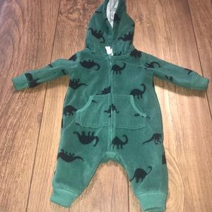 Carter’s zip up fleece hooded one piece